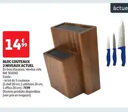 Auchan Bloc couteaux offre