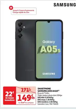 Auchan SAMSUNG Smartphone a05s 64go offre