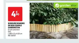 Auchan Bordure rondins de bois souple offre