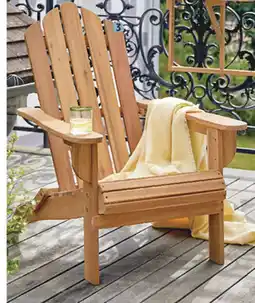 Intermarché Hyper Fauteuil adirondack en bois offre