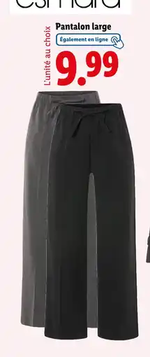 Lidl esmara Pantalon large offre