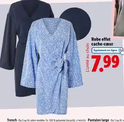 Lidl esmara Robe effet cache-cœur offre