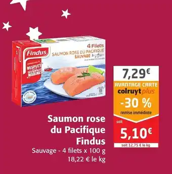 Colruyt Saumon Rose Du Pacifique Findus offre