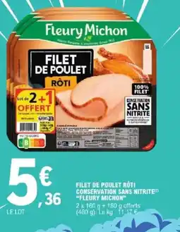 E.Leclerc Filet De Poulet Roti Conservation Sans Nitrite offre