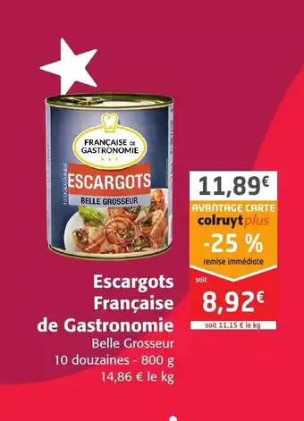 Colruyt Escargots Francaise De Gastronomie offre
