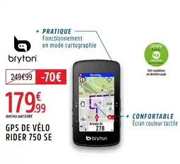 Intersport BRYTON Gps de vélo rider 750 se offre