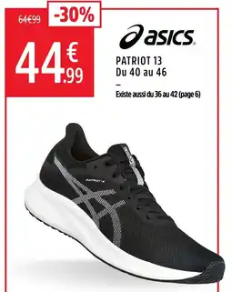 Intersport ASICS Patriot 13 du 40 au 46 offre