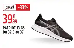 Intersport ASICS Patriot 13 gs du 32.5 au 37 offre