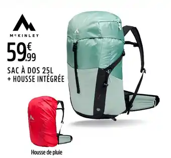 Intersport MCKINLEY Sac à dos + housse intégrée offre