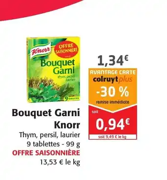 Colruyt Bouquet Garni Knorr offre