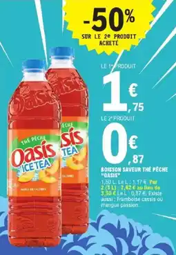 E.Leclerc Boisson saveur thé pêche oasis offre