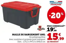 Super U Malle de rangement offre