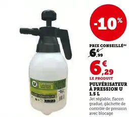 Super U Pulvérisateur à pression u offre