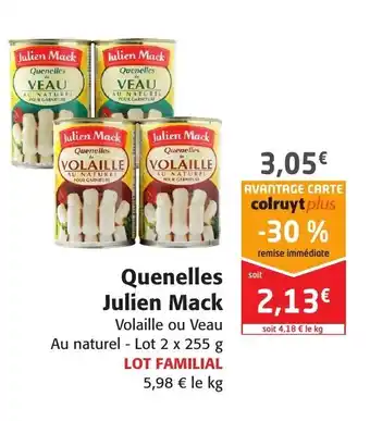 Quenelles Julien Mack