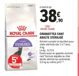 E.Leclerc Jardi ROYAL CHAT croquettes chat adulte stérilisé offre