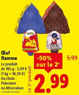 Lidl Œuf flamme offre