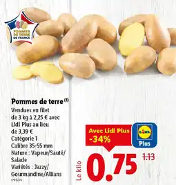 Lidl Pommes de terre offre