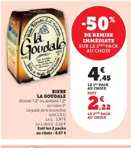 Hyper U LA GOUDALE Biere offre