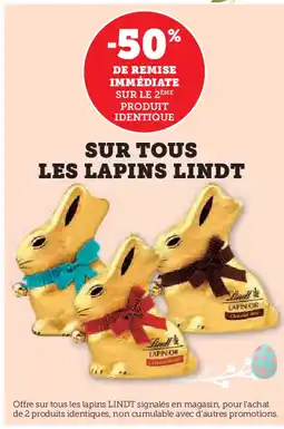 Hyper U LINDT Sur tous les lapins offre