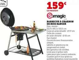 Super U Barbecue à charbon de bois ranger offre