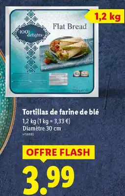 Lidl Tortillas de farine de blé offre