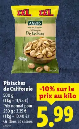 Lidl Pistaches de Californie offre