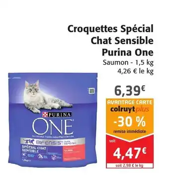 Colruyt Croquettes Spècial Chat Sensible Purina One offre