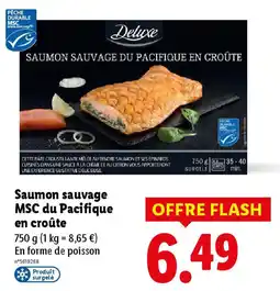 Lidl Saumon sauvage MSC du Pacifique en croûte offre