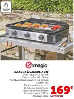 Super U Plancha à gaz solia 300 offre