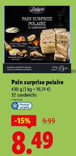 Lidl Pain surprise polaire offre