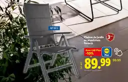 Lidl Chaises de jardin en aluminium Toronto offre