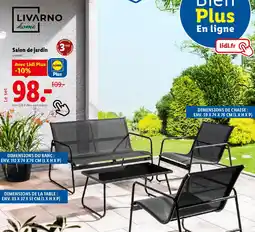 Lidl LIVARNO home Salon de jardin offre