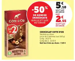 Hyper U COTE D'OR Chocolat offre