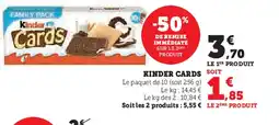 Hyper U KINDER Cards offre