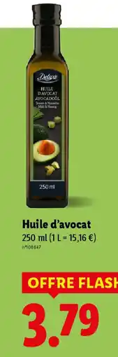 Lidl Huile d'avocat offre