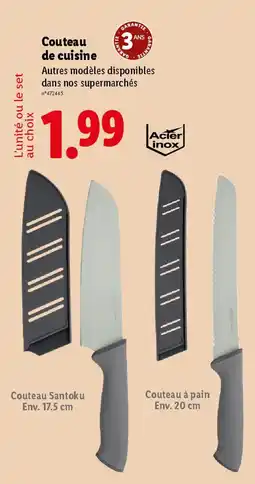 Lidl Couteau de cuisine offre