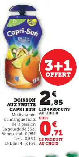 Hyper U CAPRI SUN Boisson aux fruits offre