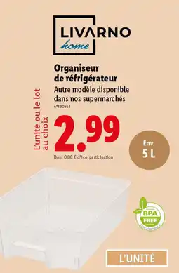 Lidl LIVARNO home Organiseur de réfrigérateur offre