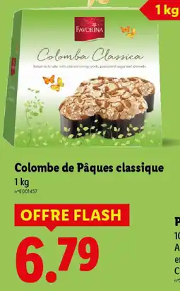 Lidl Colombe de pâques classique offre