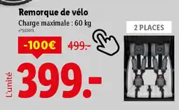 Lidl Remorque de vélo offre