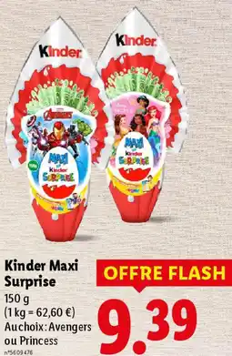 Lidl Kinder maxi surprise offre