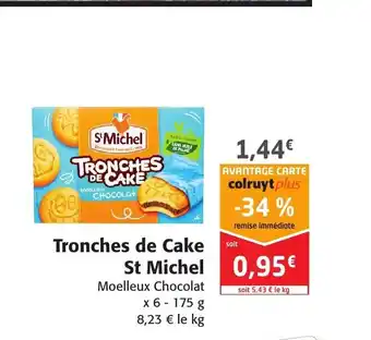 Colruyt Tronches De Cake St Michel offre