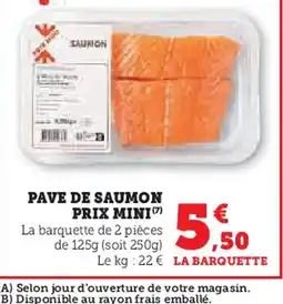 Hyper U Pave de saumon offre