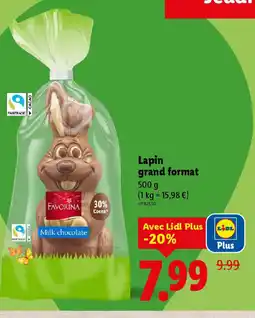 Lidl Lapin grand format offre