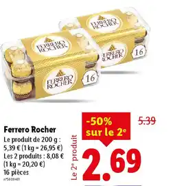 Lidl Ferrero rocher offre