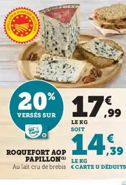 Hyper U Roquefort aop offre