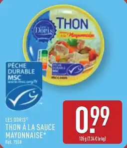 ALDI Les doris thon à la sauce mayonnaise offre