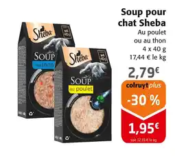 Colruyt Sheba Soup pour chat offre