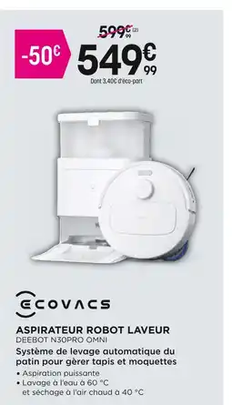 Pulsat ECOVACS Aspirateur robot laveur offre