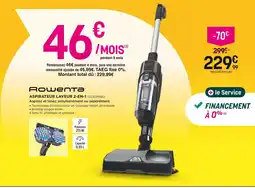 Pulsat ROWENTA Aspirateur laveur 2-en-1 offre